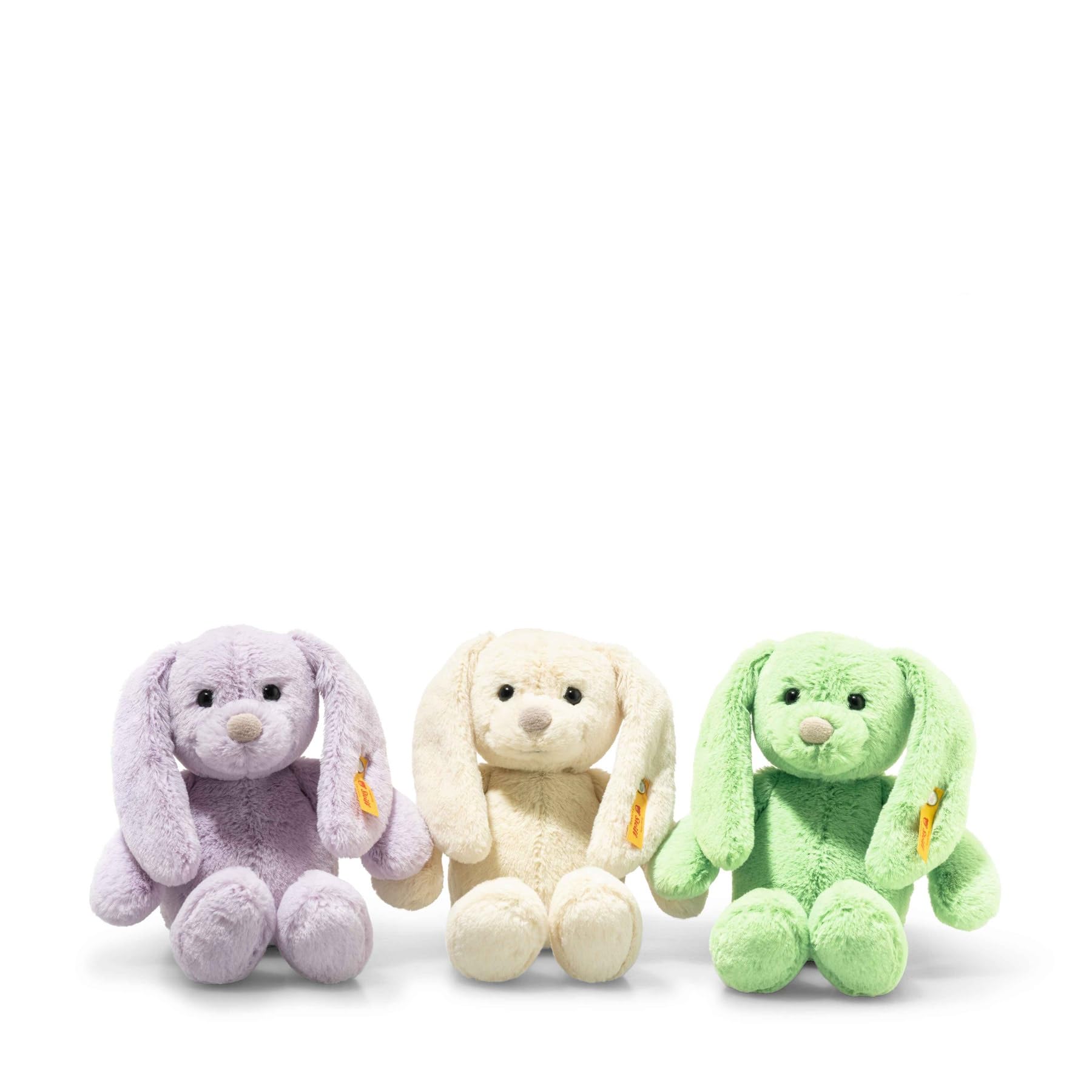 Steiff Tilda Hase 20cm grün, Plüschtier mit Schlappohren, Soft Cuddly Friends, Flauschiges Stofftier zum Kuscheln und Spielen, Kuscheltier für Mädchen und Jungen, waschmaschinenfest