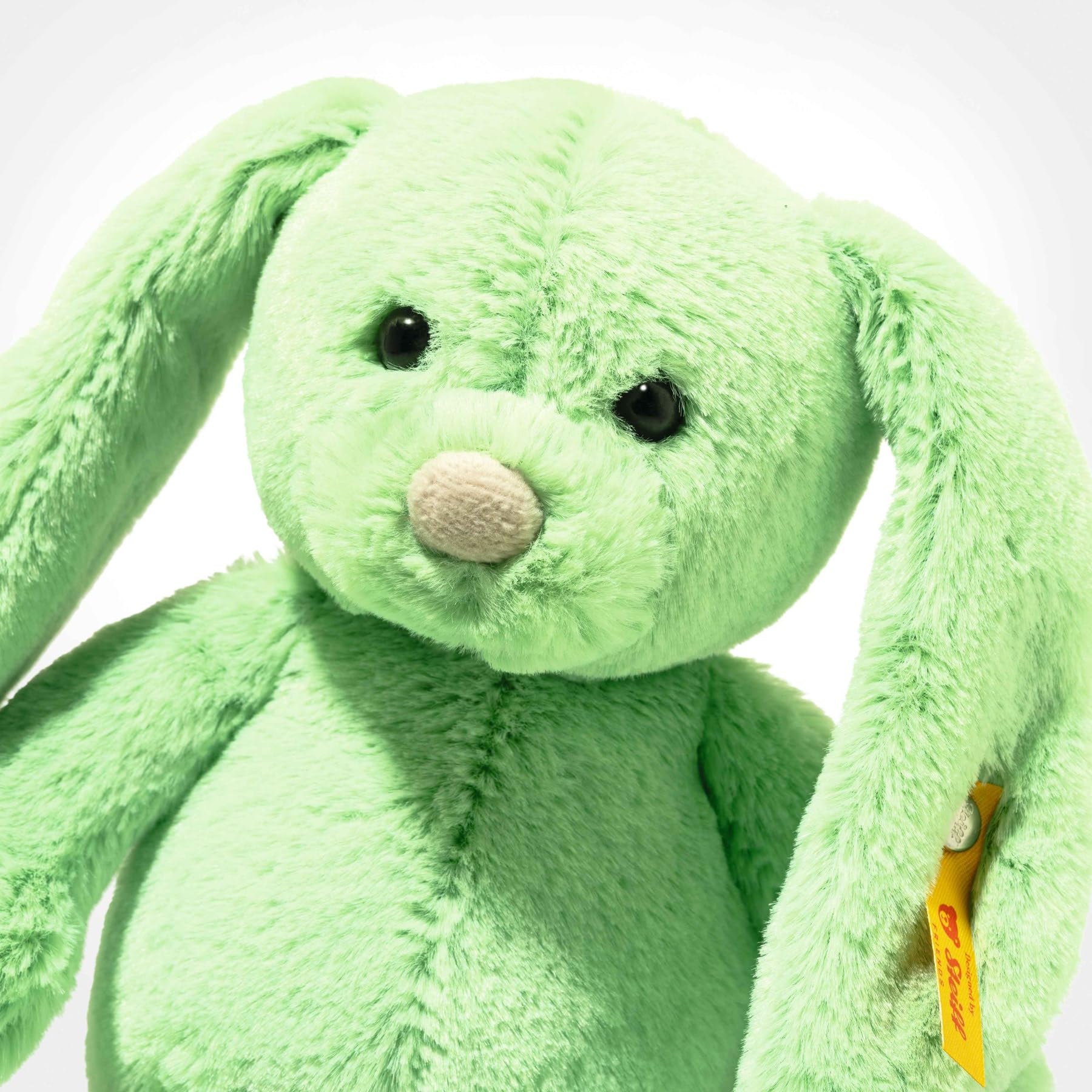 Steiff Tilda Hase 20cm grün, Plüschtier mit Schlappohren, Soft Cuddly Friends, Flauschiges Stofftier zum Kuscheln und Spielen, Kuscheltier für Mädchen und Jungen, waschmaschinenfest