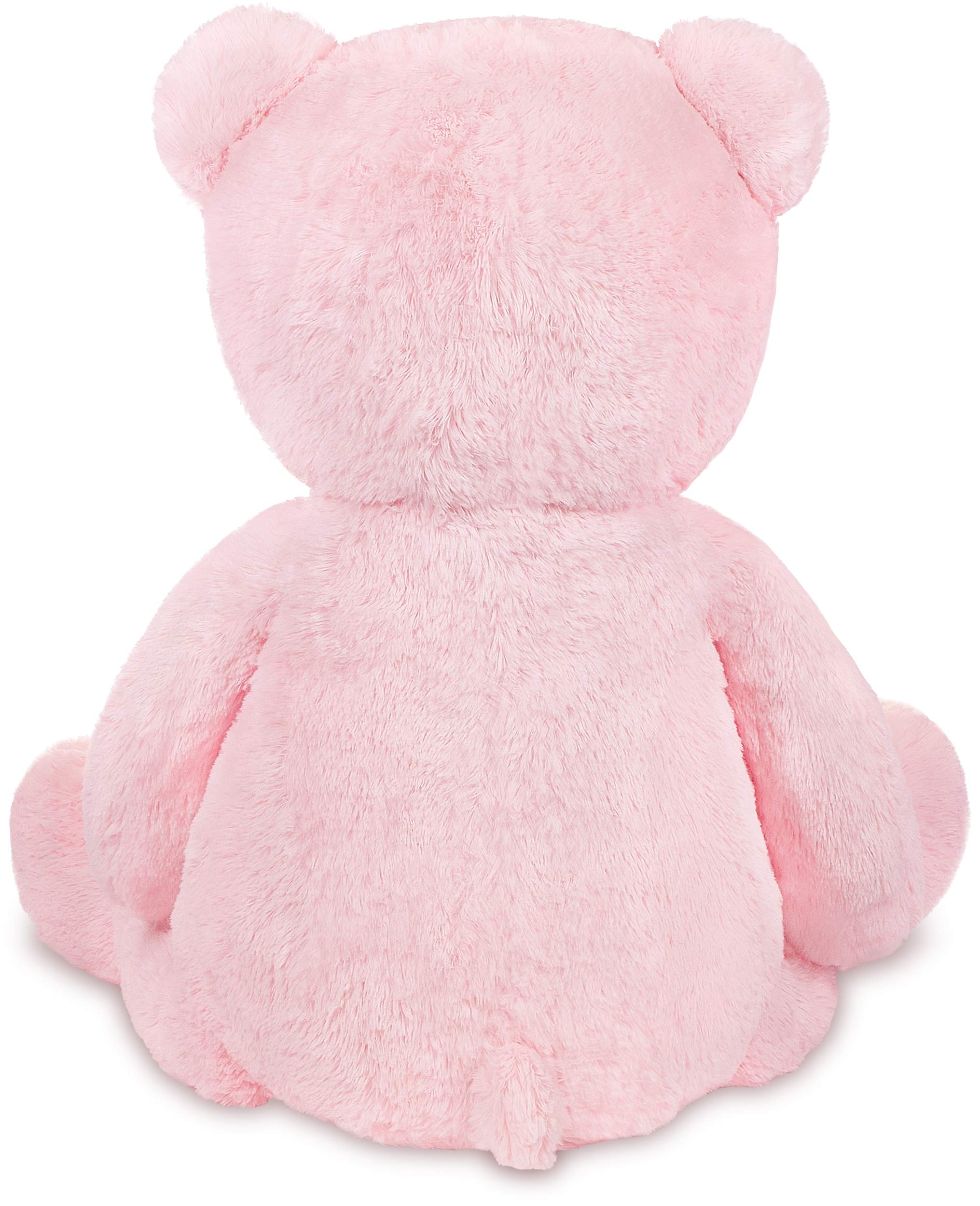 BRUBAKER XXL Teddybär 100 cm - Rosa - Stofftier Plüschtier Kuscheltier
