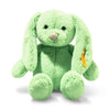 Steiff Tilda Hase 20cm grün, Plüschtier mit Schlappohren, Soft Cuddly Friends, Flauschiges Stofftier zum Kuscheln und Spielen, Kuscheltier für Mädchen und Jungen, waschmaschinenfest